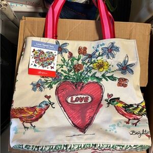 Brighton Love Tweet Canvas Tote Bag - Multicolor